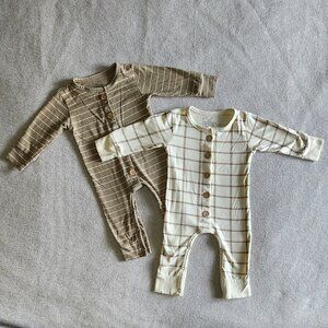 2 Neutral Baby Rompers size 12-18 months from Chubby Bubby Bear
